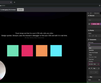 Devsync - Software Informer. Visually edit CSS with Chrome extension.
