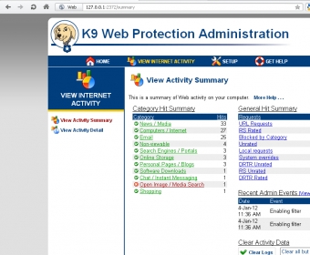 how does k9 web protection work