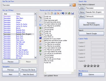 mp3 lyrics editor software for windows 7 free download