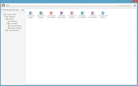 parallels client for rdp