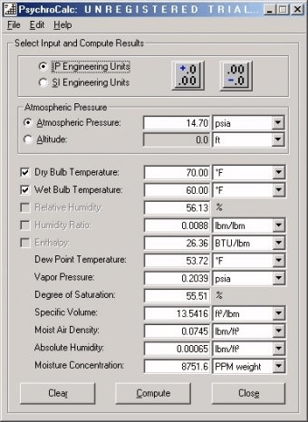 psychrometric chart software free download