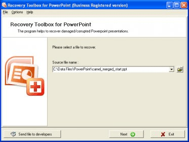 demo de recovery toolbox for powerpoint