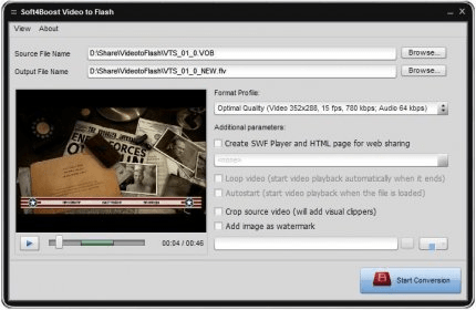 Soft4Boost Video to Flash Download - Convert your video files or DVDs to  the flash format and place the web page