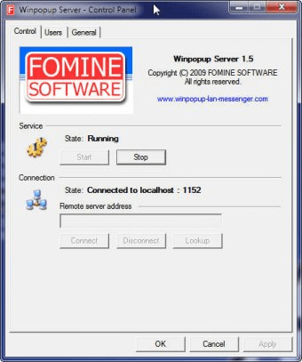 Winpopup Server 2.0.7 full