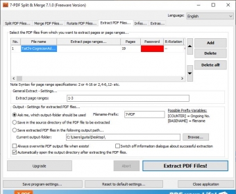 7-PDF Split & Merge 1.0 Download (Free) - SevenPDFSplitMerge.exe