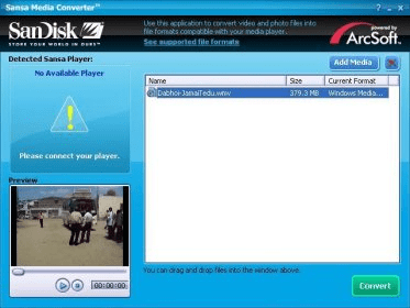sansa media converter windows 10