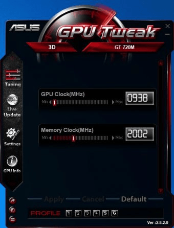 asus gpu tweak update