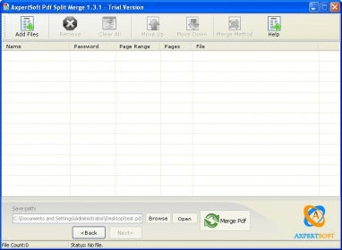 AxpertSoft PDF Split Merger Download - Tool to combine multiple pdf ...