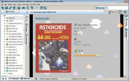 Game Collector, catalog video games on your Windows PC 