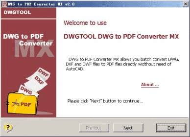 DWG to PDF Converter MX 4.7 Download - dwg2pdf.exe