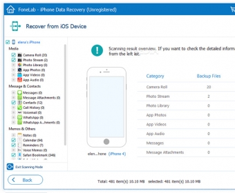 for windows download FoneLab iPhone Data Recovery 10.5.58