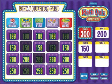 Math Quiz Game Show Gr. 4-6 Download - Math Quiz Interactive Game Show ...