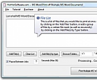 Print Multiple Word Documents MS Word - Software Informer.