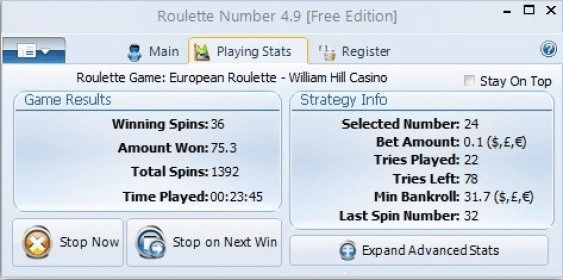 Roulette software free trial 90 days