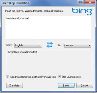 Bing Translator