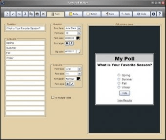 Easy Poll Maker Download - Windows desktop application