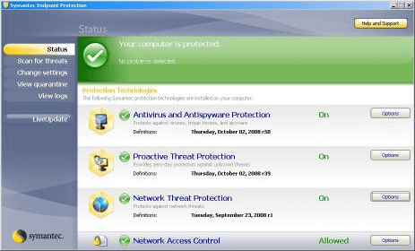 symantec endpoint protection updates atm malware versions