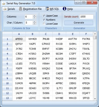 Serial key generator from hardware id