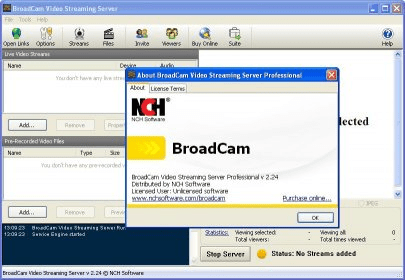 broadcam video streaming server for mac