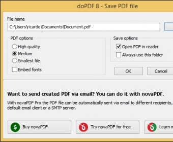 how to install dopdf printer