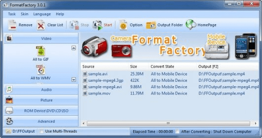 formatfactory video converter