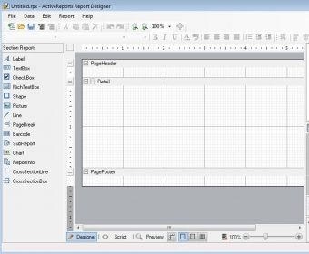 activereports 7 visual studio support