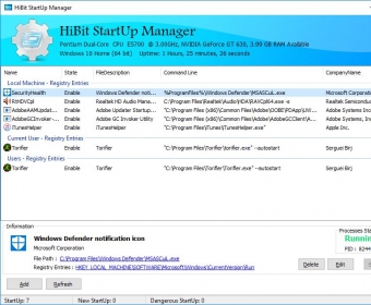 instaling HiBit Startup Manager 2.6.20