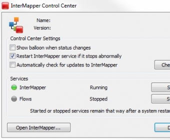 not connected to an intermapper server on osx