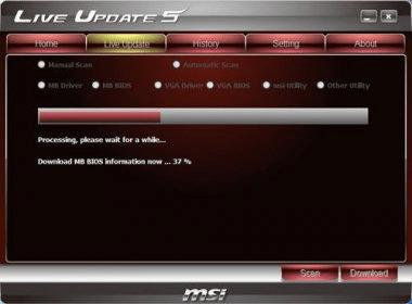 msi live update 5 not working windows 7