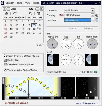 Sun Moon Calendar Download Sun Moon Calendar calculates the sets