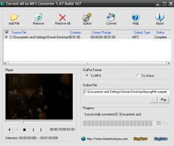 how to open a torrent file and make it mp3