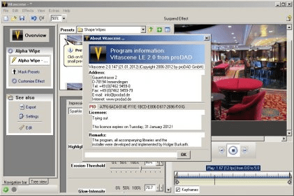 proDAD VitaScene 5.0.313 download the last version for windows