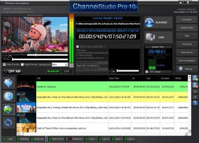 cable channel playout software