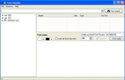 AL Font Installer 2.1 Download - FontInst.exe