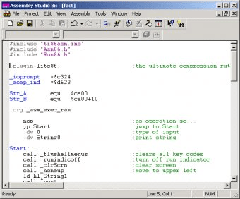 Assembly Studio 8x Download - Earliest attempt at a z80