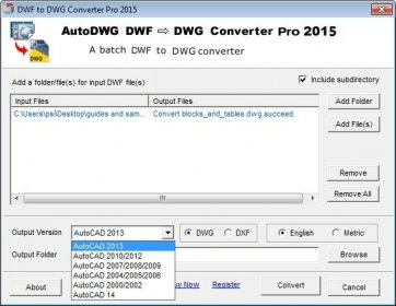 autocad convert dwf to dwg