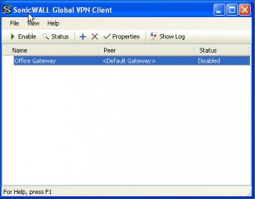 sonicwall vpn setup with global vpn client