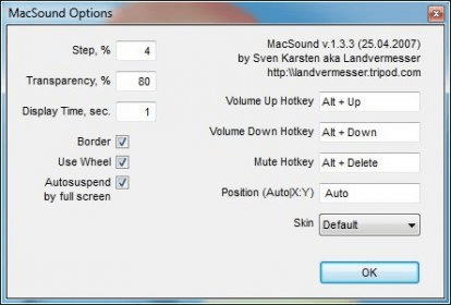 MacSound Download - Enables you to control sound volume in Mac OS X