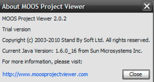 moos project viewer license file