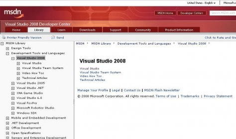 MSDN Library for Visual Studio 2008 - ENU Download