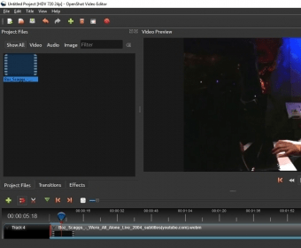 openshot video editor split screen
