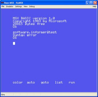 RuMSX Download - RuMSX was one of the first MSX emulations for the ...