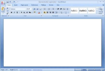 SandRibbon for Windows Forms Download - This is a user interface ...