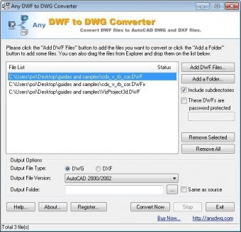 any dwf to dwg converter