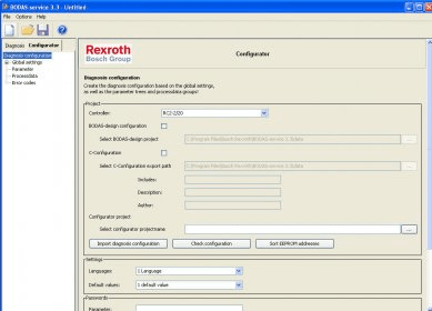 BODAS service Download Parameterization and Diagnostics with