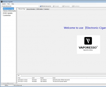 ESmokerStudio Download A program for connecting your Vaporesso E
