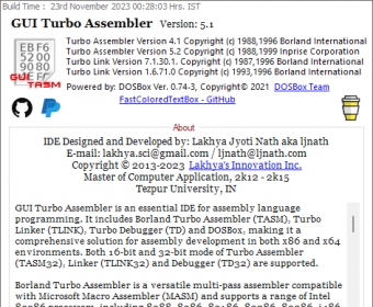 GUI Turbo Assembler 3.0 Download (Free) - GUI Turbo Assembler.exe
