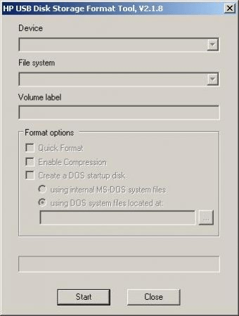 hp usb disk format tool
