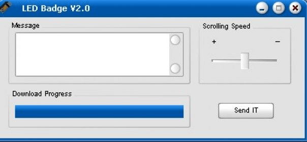 ir led badge software download