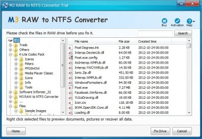 raw to ntfs